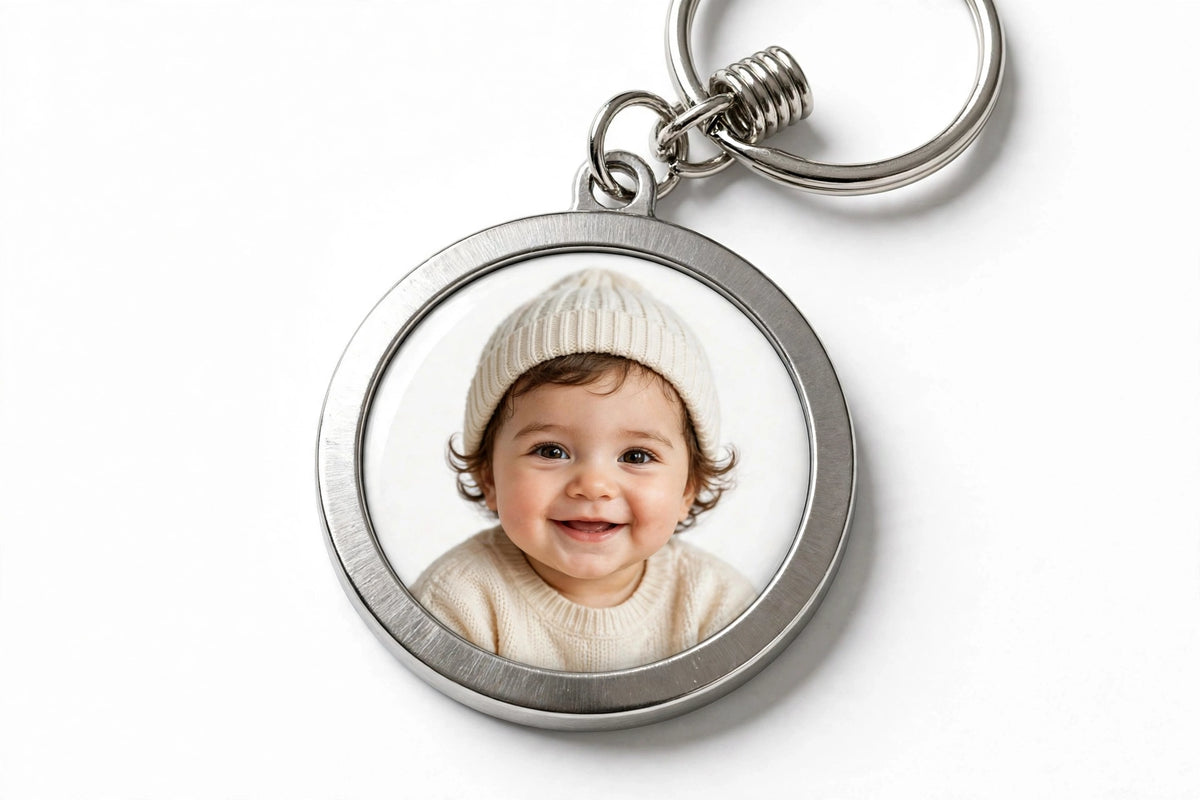 Llavero de Metal Circular Personalizado