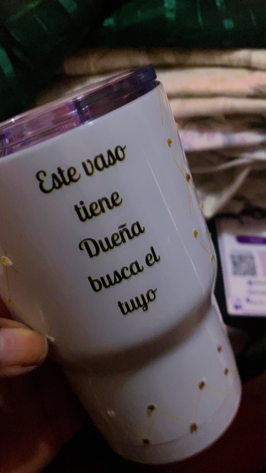 Vaso blanco con sorbete