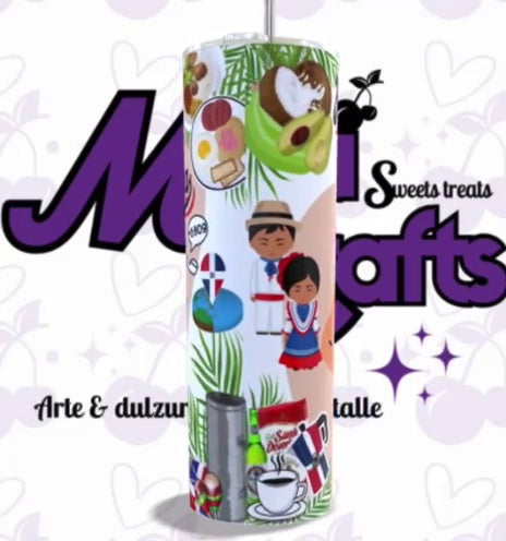 Tumbler República Dominicana - La Chica de la Isla 20oz
