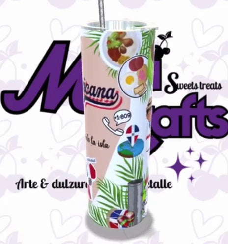 Tumbler República Dominicana - La Chica de la Isla 20oz