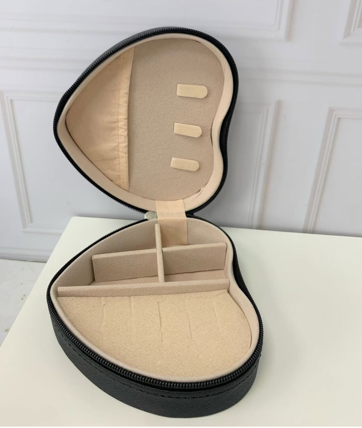 Mini Joyero Corazón Viajero - Estuche Organizador con Zipper
